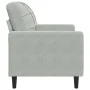 Sillón de terciopelo gris claro 60 cm by , Sofas - Ref: Foro24-4007604, Price: 138,07 €, Discount: %