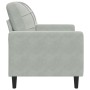 Sillón de terciopelo gris claro 60 cm de , Sofás - Ref: Foro24-4007604, Precio: 140,19 €, Descuento: %