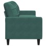 Sofá de 3 plazas terciopelo verde oscuro 210 cm de , Sofás - Ref: Foro24-4007646, Precio: 340,12 €, Descuento: %