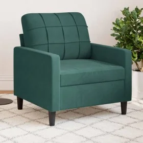 Dunkelgrüner Samtsessel, 60 cm. von , Sofas - Ref: Foro24-4007606, Preis: 167,00 €, Rabatt: %