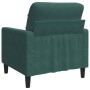 Sillón de terciopelo verde oscuro 60 cm by , Sofas - Ref: Foro24-4007606, Price: 170,63 €, Discount: %