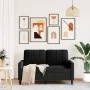 Zweiplätziges schwarzes Samtsofa, 120 cm. von , Sofas - Ref: Foro24-4007619, Preis: 220,70 €, Rabatt: %