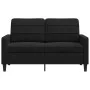 Zweiplätziges schwarzes Samtsofa, 120 cm. von , Sofas - Ref: Foro24-4007619, Preis: 220,70 €, Rabatt: %