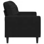 Zweiplätziges schwarzes Samtsofa, 120 cm. von , Sofas - Ref: Foro24-4007619, Preis: 220,70 €, Rabatt: %
