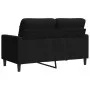 Zweiplätziges schwarzes Samtsofa, 120 cm. von , Sofas - Ref: Foro24-4007619, Preis: 220,70 €, Rabatt: %