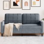 Sofá de 2 plazas de terciopelo gris oscuro 140 cm by , Sofas - Ref: Foro24-4007625, Price: 193,96 €, Discount: %