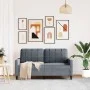 Zweiplätziges Samtsofa in dunkelgrau, 140 cm. von , Sofas - Ref: Foro24-4007625, Preis: 205,13 €, Rabatt: %