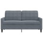 Sofá de 2 plazas de terciopelo gris oscuro 140 cm by , Sofas - Ref: Foro24-4007625, Price: 193,96 €, Discount: %