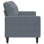 Zweiplätziges Samtsofa in dunkelgrau, 140 cm. von , Sofas - Ref: Foro24-4007625, Preis: 205,13 €, Rabatt: %