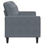 Zweiplätziges Samtsofa in dunkelgrau, 140 cm. von , Sofas - Ref: Foro24-4007625, Preis: 193,96 €, Rabatt: %