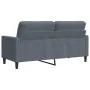 Zweiplätziges Samtsofa in dunkelgrau, 140 cm. von , Sofas - Ref: Foro24-4007625, Preis: 205,13 €, Rabatt: %