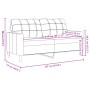 Zweiplätziges Samtsofa in dunkelgrau, 140 cm. von , Sofas - Ref: Foro24-4007625, Preis: 193,96 €, Rabatt: %