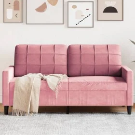 Sofá de 2 plazas terciopelo rosa 140 cm by , Sofas - Ref: Foro24-4007627, Price: 245,05 €, Discount: %