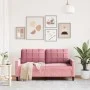Sofá de 2 plazas terciopelo rosa 140 cm by , Sofas - Ref: Foro24-4007627, Price: 246,15 €, Discount: %