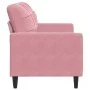 Sofá de 2 plazas terciopelo rosa 140 cm by , Sofas - Ref: Foro24-4007627, Price: 246,15 €, Discount: %