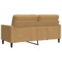 Sofá de 2 plazas terciopelo marrón 140 cm by , Sofas - Ref: Foro24-4007631, Price: 226,96 €, Discount: %