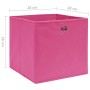 Aufbewahrungsboxen 10 Stück Vliesstoff rosa 28x28x28 cm von vidaXL, Aufbewahrungskörbe - Ref: Foro24-325205, Preis: 37,58 €, ...
