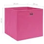 Cajas de almacenaje 10 uds tela no tejida rosa 28x28x28 cm de vidaXL, Cestas para almacenaje - Ref: Foro24-325205, Precio: 36...