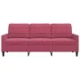 Sofá de 3 plazas de terciopelo rojo tinto 180 cm by , Sofas - Ref: Foro24-4007638, Price: 248,22 €, Discount: %