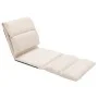 Cream microfiber folding floor lounger by vidaXL, Daybeds - Ref: Foro24-325263, Price: 104,25 €, Discount: %