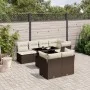 Set sofás de jardín 8 piezas y cojines ratán sintético marrón von , Gartensets - Ref: Foro24-3266413, Preis: 592,55 €, Rabatt: %