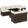 Set sofás de jardín 8 piezas y cojines ratán sintético marrón by , Garden sets - Ref: Foro24-3266413, Price: 592,34 €, Discou...