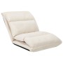 Cream microfiber folding floor lounger by vidaXL, Daybeds - Ref: Foro24-325263, Price: 106,24 €, Discount: %