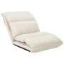 Cream microfiber folding floor lounger by vidaXL, Daybeds - Ref: Foro24-325263, Price: 104,25 €, Discount: %