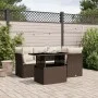 Set comedor de jardín 5 piezas y cojines ratán sintético marrón by , Garden sets - Ref: Foro24-3266563, Price: 396,11 €, Disc...