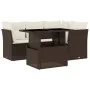 Set comedor de jardín 5 piezas y cojines ratán sintético marrón by , Garden sets - Ref: Foro24-3266563, Price: 396,11 €, Disc...