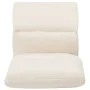 Cream microfiber folding floor lounger by vidaXL, Daybeds - Ref: Foro24-325263, Price: 104,25 €, Discount: %