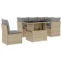 Juego de sofás jardín con cojines 6 pzas ratán sintético beige von , Gartensets - Ref: Foro24-3266589, Preis: 413,13 €, Rabat...