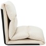 Cream microfiber folding floor lounger by vidaXL, Daybeds - Ref: Foro24-325263, Price: 106,24 €, Discount: %