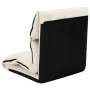 Cream microfiber folding floor lounger by vidaXL, Daybeds - Ref: Foro24-325263, Price: 104,25 €, Discount: %