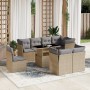 Set de sofás de jardín 9 pzas con cojines ratán sintético beige by , Garden sets - Ref: Foro24-3266729, Price: 604,15 €, Disc...