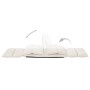 Cream microfiber folding floor lounger by vidaXL, Daybeds - Ref: Foro24-325263, Price: 106,24 €, Discount: %