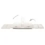 Cream microfiber folding floor lounger by vidaXL, Daybeds - Ref: Foro24-325263, Price: 104,25 €, Discount: %