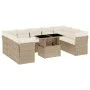 Juego de sofás jardín con cojines beige 10 pzas ratán sintético by , Garden sets - Ref: Foro24-3266818, Price: 707,02 €, Disc...