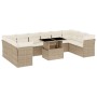 Set de sofás de jardín 11pzas con cojines ratán sintético beige von , Gartensets - Ref: Foro24-3266858, Preis: 741,11 €, Raba...