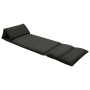 Tumbona de suelo plegable microfibra negra by vidaXL, Daybeds - Ref: Foro24-325262, Price: 106,09 €, Discount: %