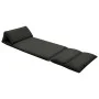 Tumbona de suelo plegable microfibra negra by vidaXL, Daybeds - Ref: Foro24-325262, Price: 105,03 €, Discount: %