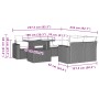Set de sofás de jardín 9 pzas y cojines ratán sintético marrón by , Garden sets - Ref: Foro24-3267173, Price: 633,05 €, Disco...