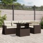 Set aus 6-teiligen Gartensofas und Kissen aus braunem Kunst-Rattan. von , Gartensets - Ref: Foro24-3267263, Preis: 435,83 €, ...