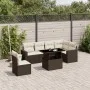 Juego de sofás de jardín 7 piezas con cojines ratán PE marrón by , Garden sets - Ref: Foro24-3267313, Price: 514,99 €, Discou...