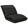 Tumbona de suelo plegable microfibra negra by vidaXL, Daybeds - Ref: Foro24-325262, Price: 105,03 €, Discount: %