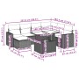 Set aus 8-teiligen Gartensofas und Kissen aus braunem Kunststoff-Rattan. von , Gartensets - Ref: Foro24-3267443, Preis: 559,5...