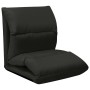 Tumbona de suelo plegable microfibra negra by vidaXL, Daybeds - Ref: Foro24-325262, Price: 106,09 €, Discount: %