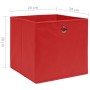 Aufbewahrungsboxen 10 Stück Vliesstoff rot 28x28x28 cm von vidaXL, Aufbewahrungskörbe - Ref: Foro24-325221, Preis: 40,26 €, R...
