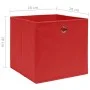 Storage boxes 10 pcs non-woven fabric red 28x28x28 cm by vidaXL, Storage baskets - Ref: Foro24-325221, Price: 39,53 €, Discou...