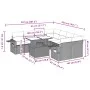 Gartensofa-Set, 9-teilig, mit Kissen, aus synthetischem Rattan in Beige. von , Gartensets - Ref: Foro24-3267798, Preis: 658,2...